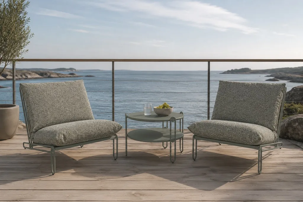 Ny favorit på uteplatsen?

Blixt är en av de där möblerna som direkt fångar blicken. Den luftiga designen, den mjuka komforten och den unika färgsättningen i Nordic Green gör att den passar lika bra på altanen som vid sommarhuset vid havet.

Det bästa? Blixt kan växa med dina behov. Börja med en fåtölj och bygg senare vidare till en stilren loungesoffa.

Den färgkombination du ser här är exklusiv för Svenska Hem och vi har den på lager för snabb leverans.

Önskar du en annan färg? Det går självklart att beställa.

Välkommen in till butiken i Arnäsvall eller upptäck hela serien på stegbo.se.