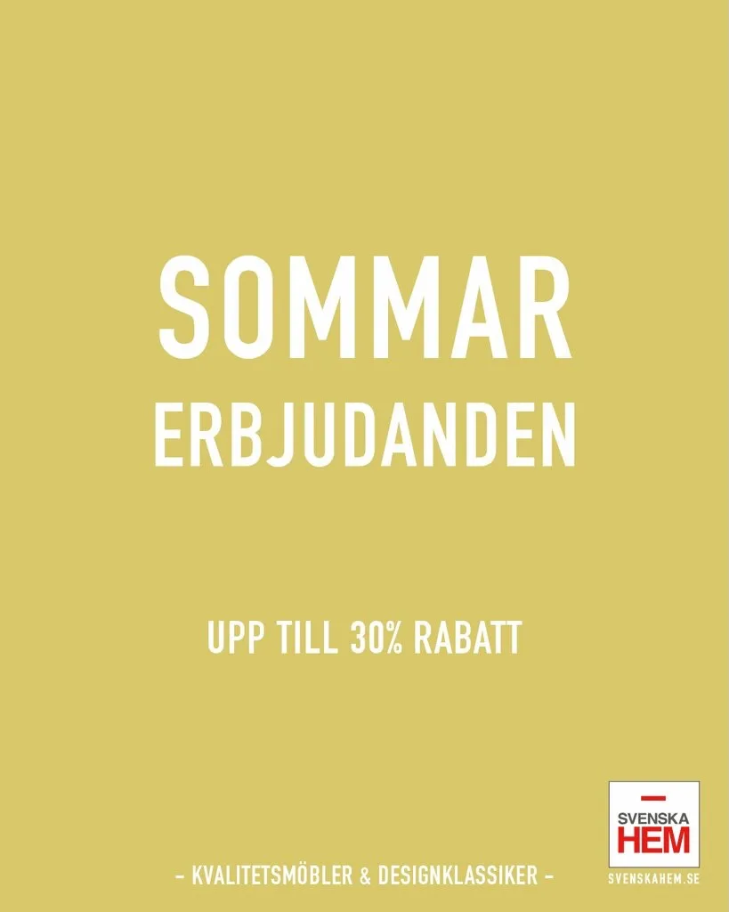 SISTA DAGARNA ☀️

Sommaren är inte slut – men våra Sommarerbjudanden är snart det.

Just nu får du upp till 30% rabatt på noga utvalda kvalitetsmöbler. Soffor, fåtöljer, matbord, sängar och mycket mer från varumärken vi verkligen tror på.

Har du gått och funderat på något till hemmet? Då är det läge nu.

⏰ Kampanjen avslutas söndag 10/8 kl. 23.59.

👉 Välkommen in till oss i butik – vi hjälper dig att hitta rätt.
👉 Eller upptäck alla erbjudanden på stegbo.se

Kvalitetsmöbler. Riktigt bra priser. Bara några dagar kvar.

Kampanjpriser gäller t.o.m. 10/8 om inget annat anges och kan inte kombineras med andra rabatter.

#StegboMöbler #Sommarerbjudanden #Kvalitetsmöbler #Inredning #Örnsköldsvik