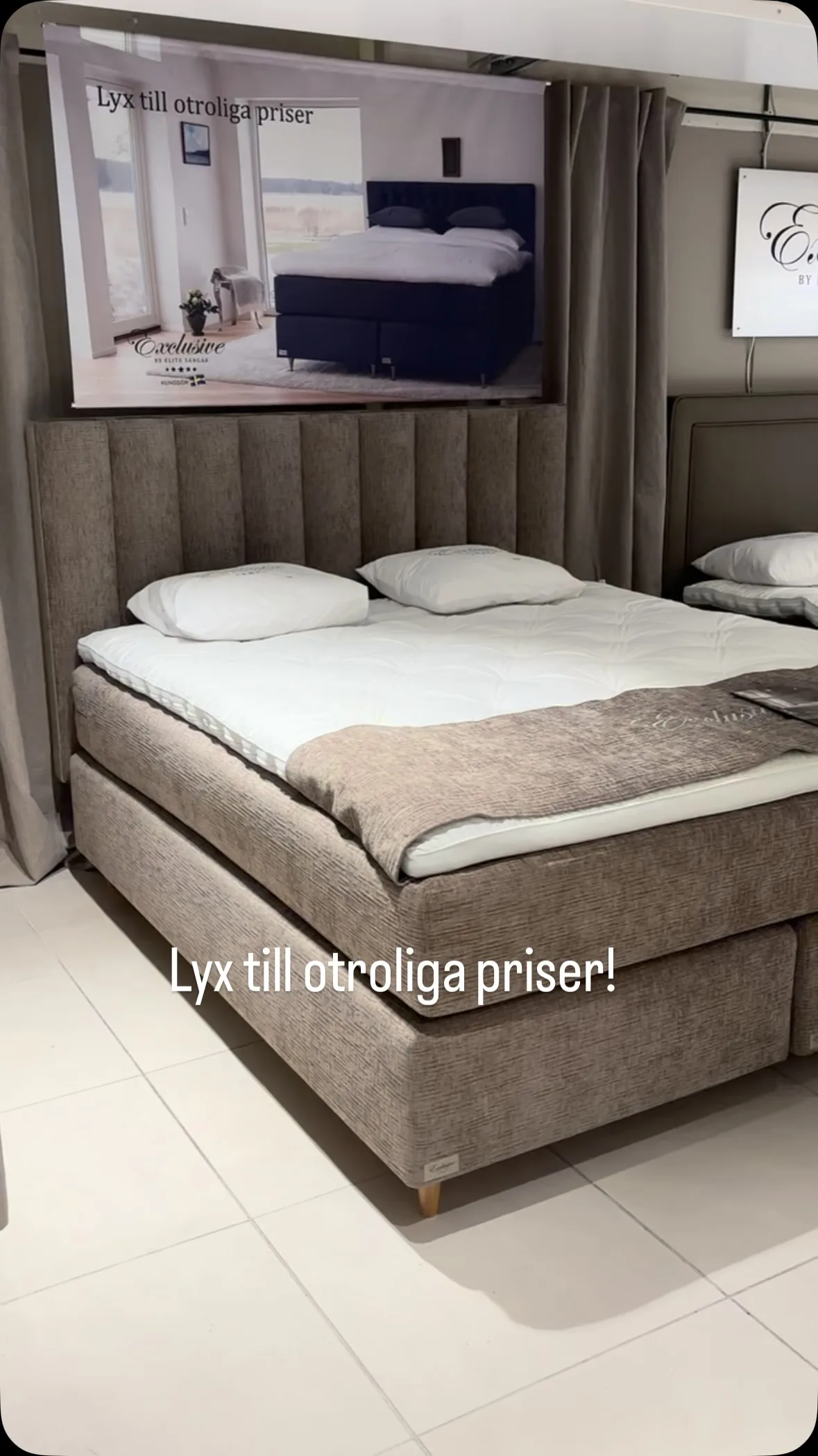 LYX TILL OTROLIGA PRISER! ✨

Upptäck exklusiva kontinentalsängar från Elitesängar – där fantastisk komfort, hög kvalitet och genomtänkta detaljer möts.

Just nu till otroligt förmånliga priser!

Hos oss på Stegbo möter du riktiga sängexperter som hjälper dig att hitta rätt säng utifrån just dina behov. För vi vet att en riktigt bra dag börjar med en god natts sömn.

Välkommen in, provligg och upplev skillnaden!

📍 Stegbo Möbler, Örnsköldsvik
📍 Stegbo pop-up, Livli Birsta – plan 2

🌐 stegbo.se