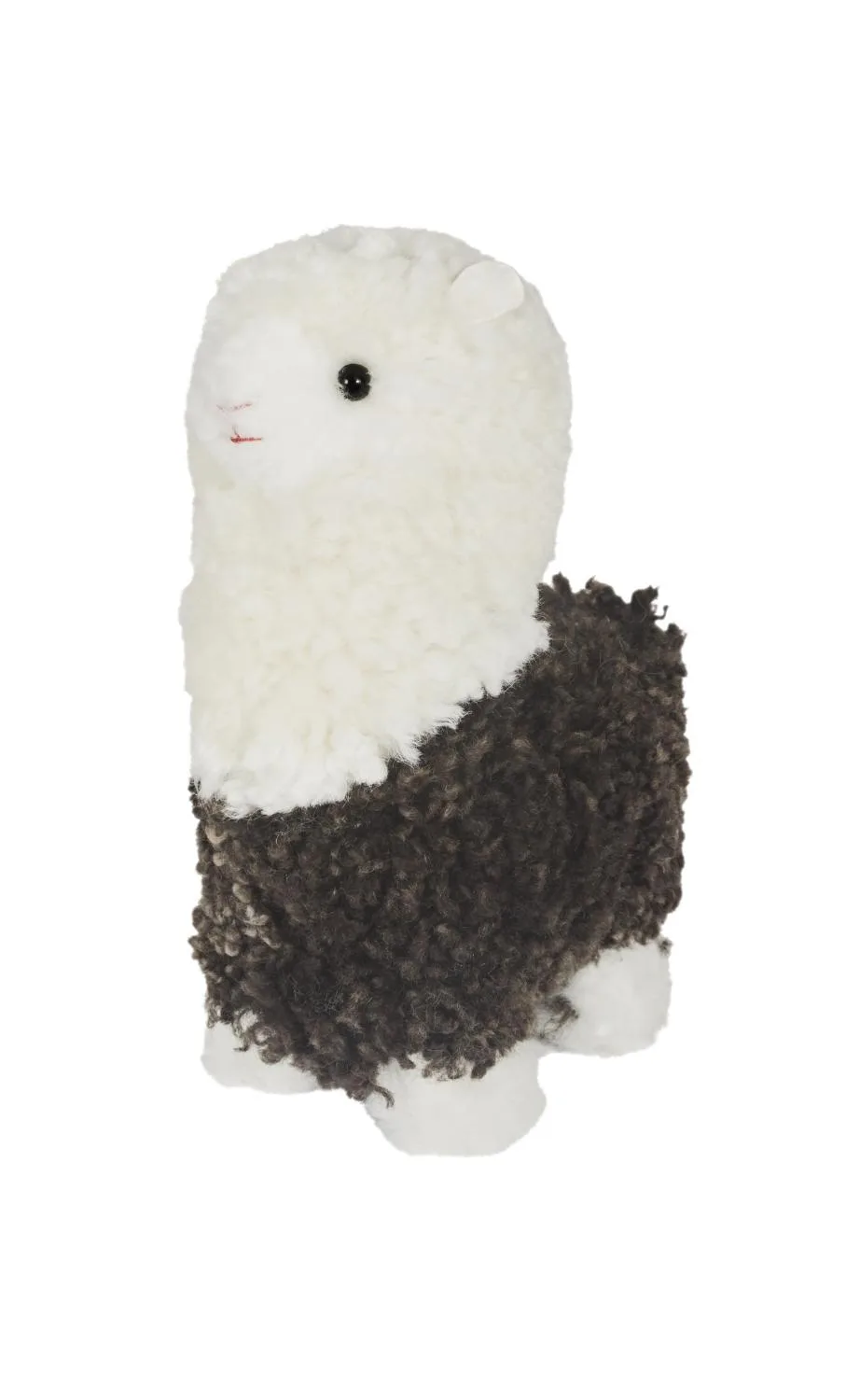 Curly Ally - Dark brown/White