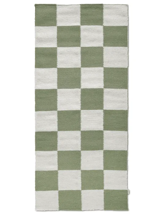 Gångmatta Square vändbar matta i handvävd ull