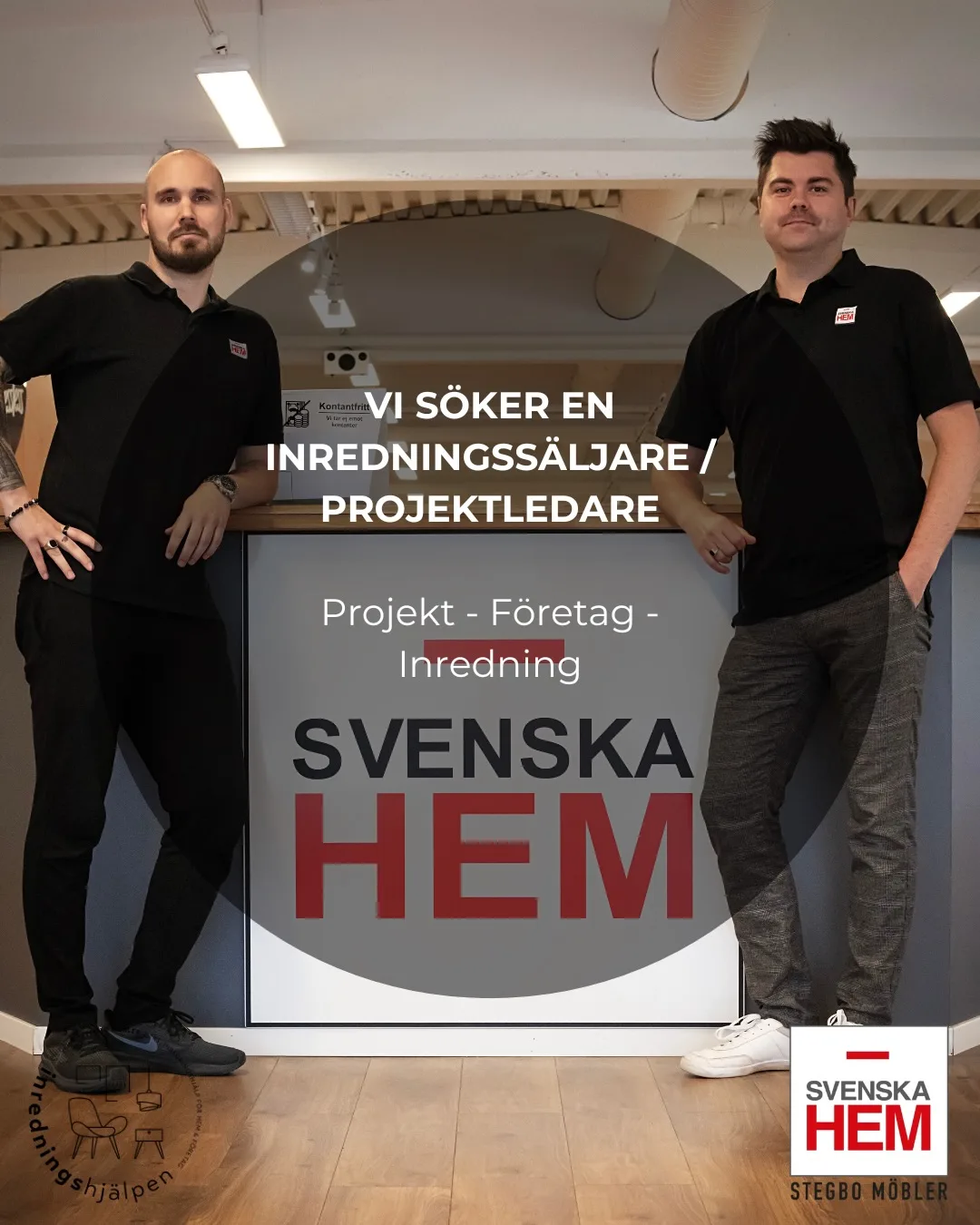Stegbo Möbler växer vidare.

Nu söker vi en Inredningssäljare / Projektledare till vårt team i Örnsköldsvik.

Vi söker dig som vill kombinera inredning, relationer och affärer – med fokus på projekt, företag och större helhetslösningar. Rollen innefattar bland annat uppsökande försäljning, Inredningshjälpen, butikens uttryck och inköp inom inredning.

Hos oss får du en viktig roll i ett företag med höga ambitioner, starkt lokalt varumärke och över 140 varumärken att arbeta med.

Känner du att rollen passar dig? Då vill vi gärna höra från dig.

Sök tjänsten via länken i vår Instagram-profil.
Urval sker löpande och tjänsten kan tillsättas innan sista ansökningsdag.

Välkommen med din ansökan!

#rekrytering #inredning #projektledning #försäljning #b2b