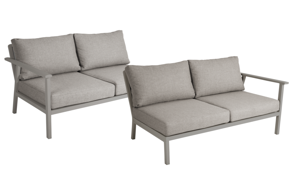 Brafab Samvaro Low avslut – Eleganta avslutsmoduler i aluminium med vattentåliga dynor. Skapa din drömsoffa på stegbo.se eller besök vår butik i Örnsköldsvik.