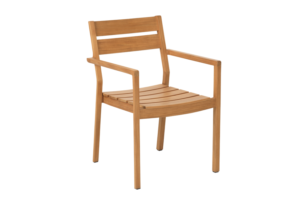 Delia Teak karmstol Natur, brafab utemöbler