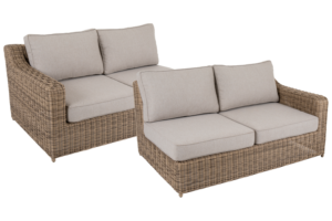 Brafab Glendon avslut – Elegant avslutsmodul i rund konstrotting med vattenavvisande dyna. Rama in din soffgrupp på stegbo.se eller i Örnsköldsvik.