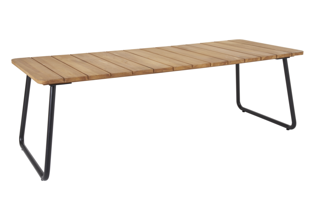 Nolli matbord i Svart-teak 225x90